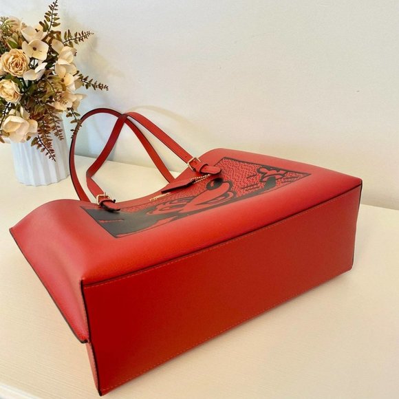 Coach Disney Mickey Mouse X Keith Haring Mollie Tote - Picture 6 of 9